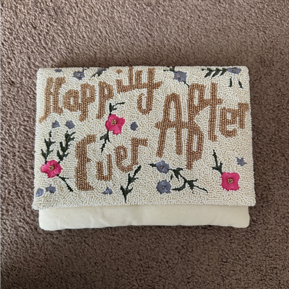 Beaded Clutch with Floral Design